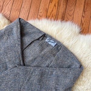 VTG Jeanne Scannell Handwoven Wool Blend Shrug Cardigan Boho Cocoon Jacket